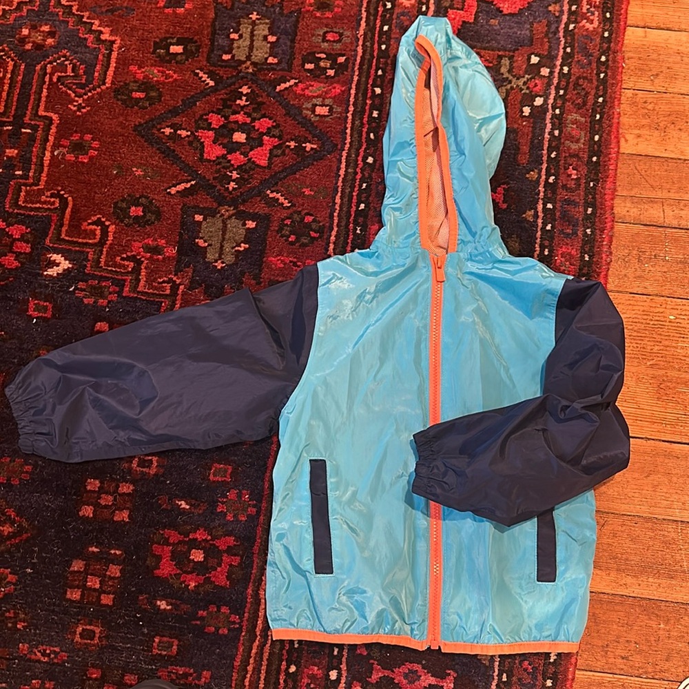 EUC Lands end rain jacket size 4-5